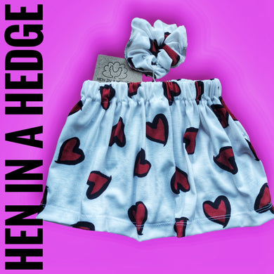 Classic Jersey Skirt - Love Hearts *Last one 3-4y*