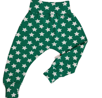Bright Green Star Harem Trousers